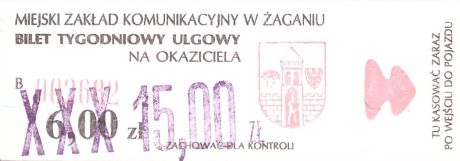 Bilet Żagań 6 przebitka