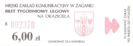 Bilet Żagań 6