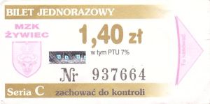 Bilet Żywiec 1,40