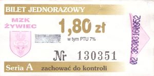 Bilet Żywiec 1,80