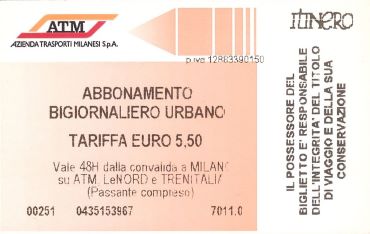 Bilet Mediolan