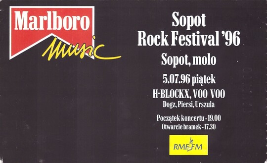 Sopot Rock Festival`96
