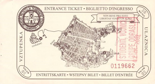 Bilet Dubrownik