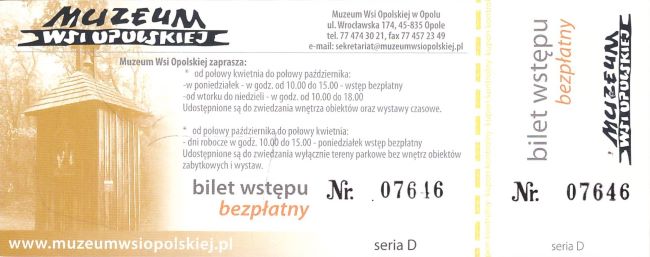 Bilet muzeum Opole