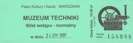 Bilet muzeum Warszawa