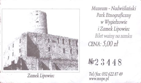 Bilet muzeum Wygiełzów-Lipowiec