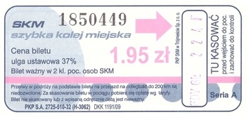 Bilet SKM 1,95