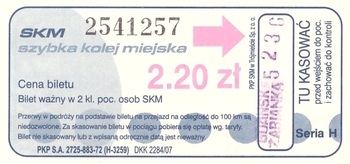 Bilet SKM 2,20
