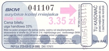 Bilet SKM 3,35