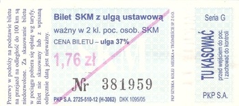 Bilet SKM 1,76