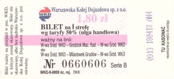 Bilet WKD 1,80