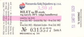 Bilet WKD 3,50