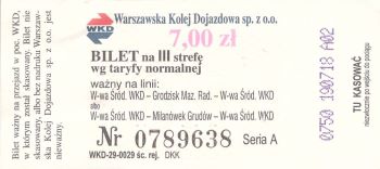 Bilet WKD 7,00