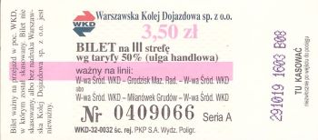 Bilet WKD 3,50