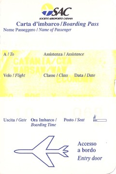 boarding pass
