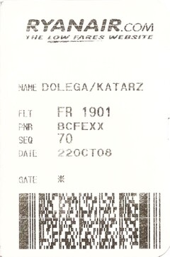 boarding pass