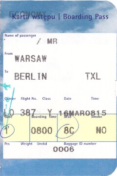 boarding pass