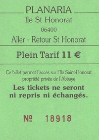 Bilet Planaria – przeprawa promowa na wyspę Saint-Honorat z Cannes, Francja